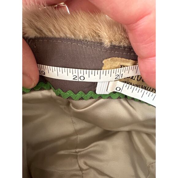 Vintage 1960s Blonde Mink Fur Cloche Hat by Bullocks – Size 21" - Picture 8 of 8